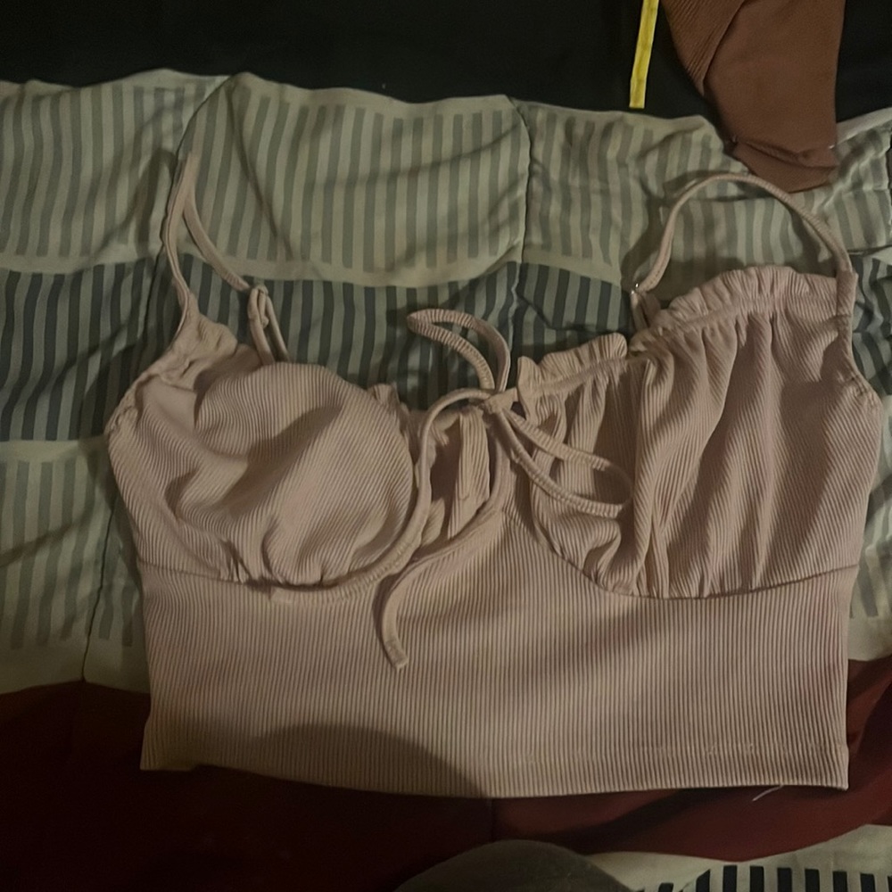 Nude Pink Crop Top